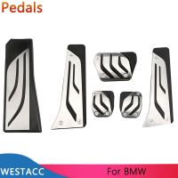 Car Pedals Gas Brake Clutch Rest Pedal Cover For BMW 5 6 7 Series E65 E67 E68 F01 F02 F10 F11 F07 F12 F13 LHD Essories