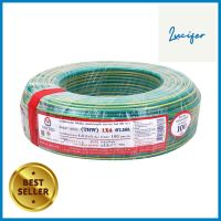 สายไฟ THW IEC01 UNITED 1x4 ตร.มม. 100 ม. สีเขียว/เหลืองTHW ELECTRIC WIRE IEC01 UNITED 1X4SQ.MM 100M GREEN/YELLOW **หมดแล้วหมดเลย**