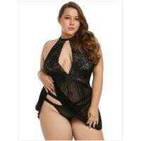 5XXL Plus Size Lingerie Porno Lace See Though Womens Clothing Ropa Sexy Para El Sexo Lingerie Dress Sleepwear Large Night Gown