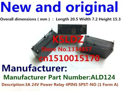 【Worth-Buy】 10ชิ้น/Lot100% Ald105 Ald124w Aldp124 Ald105w Ald124 4พิน3a รีเลย์กำลังไฟ12V 24V