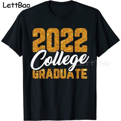 2022 College Graduate Graduation Grad Students Seniors Men Cotton T Shirt Couple 100% Cotton Gildan
