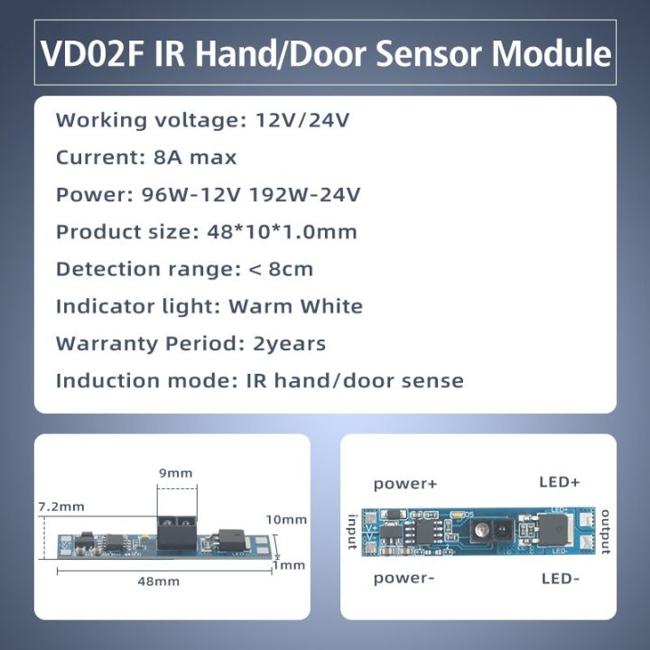 led-sensor-switch-proximity-short-distance12v-24v-8a-cupboard-for-linear-strip-aluminum-profile-ir-sensors-hand-sweep-switch-adhesives-tape