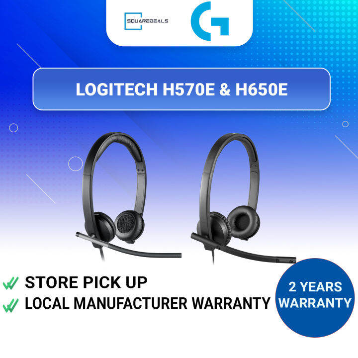 Logitech H570e H650e USB Stereo Stylish with Noise Cancelling