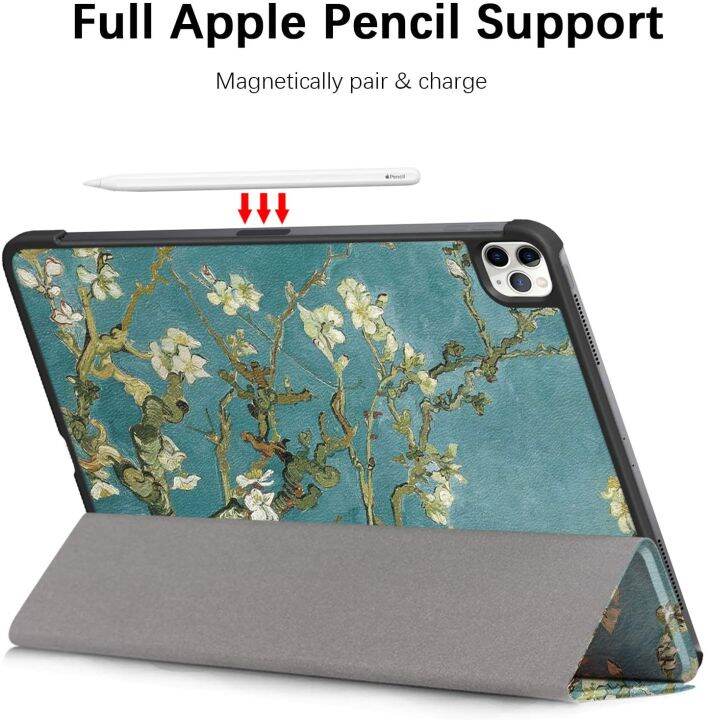 เคส-ipad-pro-11-2020-รองรับการจับคู่และชาร์จ-apple-pencil-auto-wake-sleep-smart-stand-magnetic-tri-fold-flip-cover-slim-fit-ซองหนัง-pu-สำหรับ-ipad-pro-11-นิ้วรุ่นที่-2020-a2228-a2231