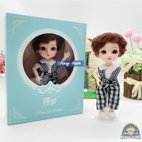 ตุ๊กตาบาร์บี้เด็กข้อต่อ ตุ๊กตา BJD เด็ก ตุ๊กตาบาโบลี 3D Eyes 16cm พร้อมชุดเสื้อผ้าและรองเท้า