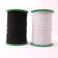 【CW】 0.5mm sewing machine bottom line of ultra fine round elastic black and white 320 meters