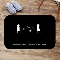 Math Formula Bathroom Bath Mat Flannel Absorbent Non Slip Doormat Customized Entrance Door Mats Antiskid Toilet Rug