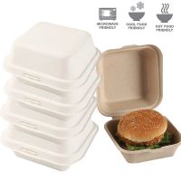 【hot】 10/20pcs Disposable Bento Food Containers Baking Dessert Bowl packaging Burger Snack Boxes Microwavable  Lunchbox