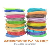 เส้นพลาสติก PLA 9นิ้ว50 100 200เมตรสำหรับเครื่องพิมพ์ปากกา3มิติหลายสี1.75มม. วัสดุการพิมพ์3D