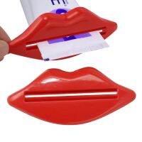 DCM Novel Random Color Lip Shape Toothpaste Tube Face Wash Cleaning Foam Cream Roller Squeezer Dispenser ABS Clip 03