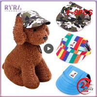 ◙❅✲ 1 8PCS Pet Dog Baseball Cap Hat with Neck Strap Adjustable Comfortable Ear Holes for Small Medium Large Dogs in Ourdoor Sun