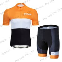 [COD] Ready Stock STRAVA Cycling Set Man Breathable Quick Dry Cycling Jersey Short Sleeves Shorts Bicycle Clothing baju basikal