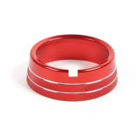 ▣∈❉ Headlights Switch Button Knob Ring Trim Cover Aluminum Decoration for Dodge RAM 2010-2017 Accessories Red