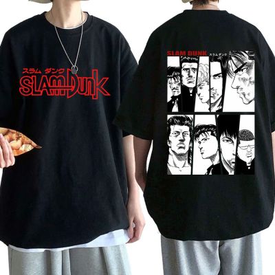 อะนิเมะ Sakuragi Hanamichi T เสื้อ First Slam Dunk Shohoku ตะกร้าลูกทีมแขนสั้นเสื้อยืดขนาดใหญ่ Streetwear