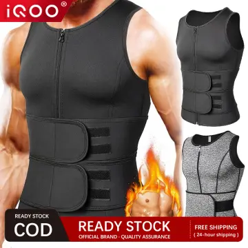 Shop Jhhb Sauna Vest For Men Sweat Pullover Workout Shirts Waist Trainer  Compression Slimming Body Shaper Tops Fat Burner Corset with great  discounts and prices online - Feb 2024