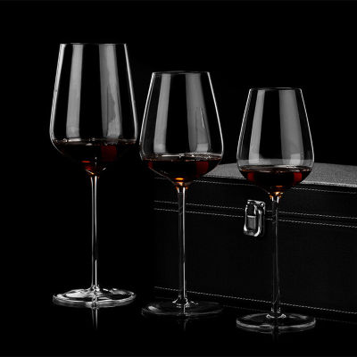 ถ้วยแก้วไวน์แดงคริสตัลหนึ่งชิ้นถ้วยไวน์ไวน์เบอร์กันดีขนาดใหญ่สำหรับชิมแก้วที่ใช้ในครัวเรือน