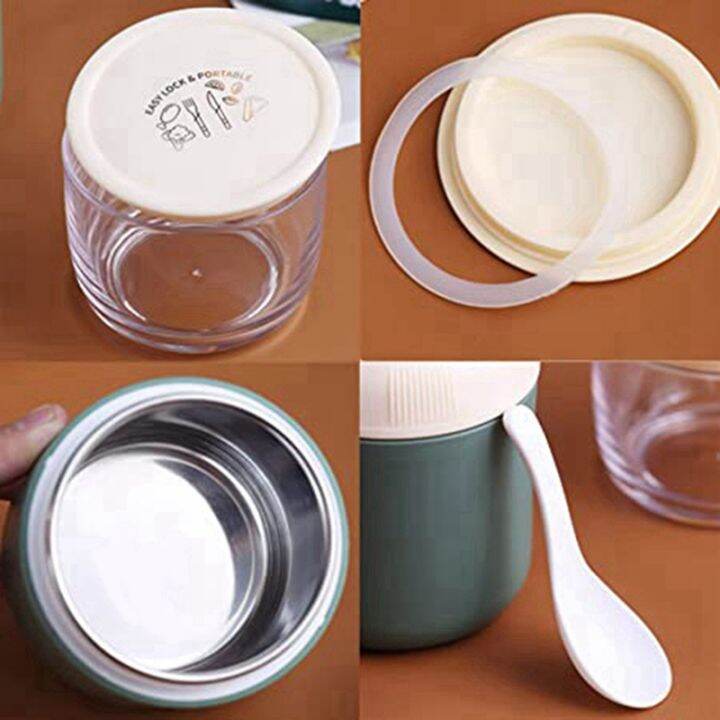 oatmeal-cup-oatmeal-insulated-yogurt-cup-two-in-one-practical-400ml-300ml-with-spoon