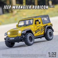 A1:32รถจี๊ปแรงเลอร์ Rubicon 1941ปิดถนน D Iecast โลหะอัลลอยรุ่นรถดึงกลับแสงเสียงรถเด็กของขวัญคอลเลกชัน A417M