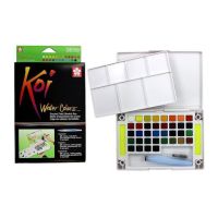 Koi basic pocket field sketch box 36 colours I สีน้ำตลับ 36 สี