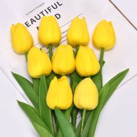 5pcs Tulip PU Artificial Flower Real Touch Bouquet Fake Flowers For Wedding Decoration Spring Party DIY Home Garden Supplies