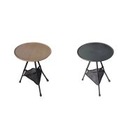 Folding Round Table Outdoor Three-Legged Dining Table Portable Alloy Hike Picnic Liftable Table