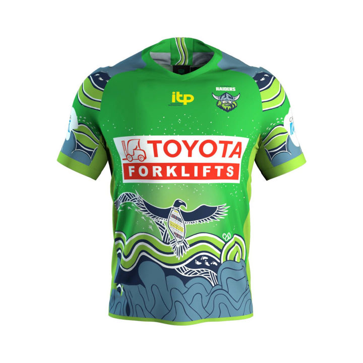 Canberra Raiders  Indigenous Jersey Rugby Sport Shirt S-5XL