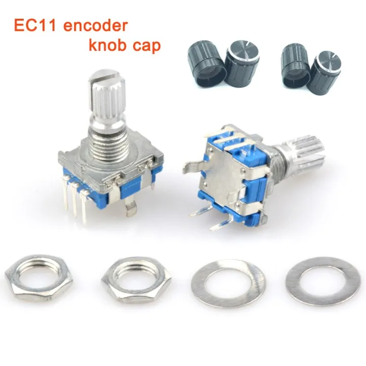 5 PCS EC11 Rotary Encoder Potentiometer 15mm 20mm with Switch 5 Pin