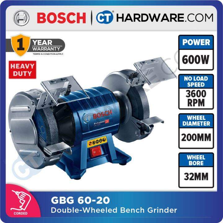 Bosch Gbg Professional Corded Double Wheeled Bench Grinder W