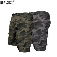 Men S Camouflage Cargo Shorts Casual Loose Work Tooling Shorts Summer Male S Outdoor Knee Length Short Pants