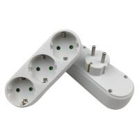 [HOT GELLXKOWOIGHIO 527] ปลั๊กแปลงยุโรป1ถึง2 /1ถึง3 Way Socket Adapter EU Standard Power Adapter Socket 16A Travel Plugs AC 110 250V