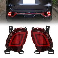 ☄✐℡ For Toyota Highlander 2015 2016 2017 2018 Rear Bumper Reflector Lights Led Fog Lamp Brake Light Turn Signal Car Accessories 12V