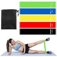 【CW】 5Pcs/set Resistance Bands with 5 Different Levels Gym Exercise Pilates Training