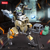 Sluban 0907 Robot Building Blocks Boy Puzzle Education Assembling Building Blocks Children Military Toys