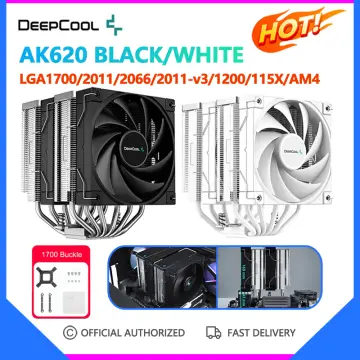 DEEPCOOL AK620 Black/White 6 Heatpipes CPU Cooler Twin Towers Radiator For  Intel 12th Generation LGA1700 2011 115X 1200 AM4
