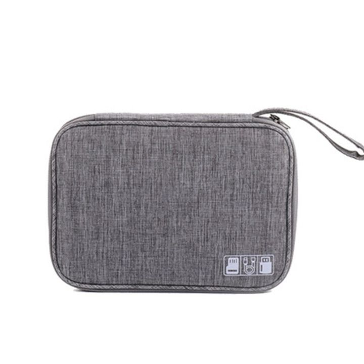 bazlee-กระเป๋าที่เก็บดิจิตอลที่เก็บสายข้อมูล-usb-สำหรับกระเป๋าสายหูฟังแบตสำรองปากกาชุดเดินทางเคสกระเป๋าอุปกรณ์อิเล็กทรอนิกส์