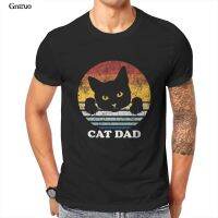 Cat Dad Matching Couple Outfit Cat Lover Gift Idea Mens T-Shirt Funny Koreanstyle For 100635 【Size S-4XL-5XL-6XL】