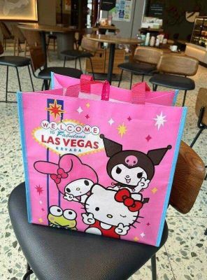 กระเป๋ากระสอบ SANRIO Lasvegas กระเป๋าผู้หญิงแฟชั่น มีทั้งหมด 2 ลาย  ขนาด 34×32×20 cm