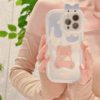 เคสโทรศัพท์มือถือ แบบนิ่ม ลายการ์ตูนมอนสเตอร์น่ารัก สีชมพู สําหรับ for iPhone 14 13 12 11 Pro Max Xs Max Xr X 7 8 6 6s Plus