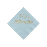 Personalized any text Twinkle Little Stars ChristeningBaptism Napkins First Holy Communion birthday party Napkins