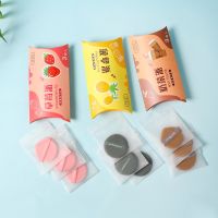 3Pcs Triangle Velvet Powder Puff Pizza Flours Mini Face Makeup sponge Cosmetics Washable Lightweight Makeup Puff Tools