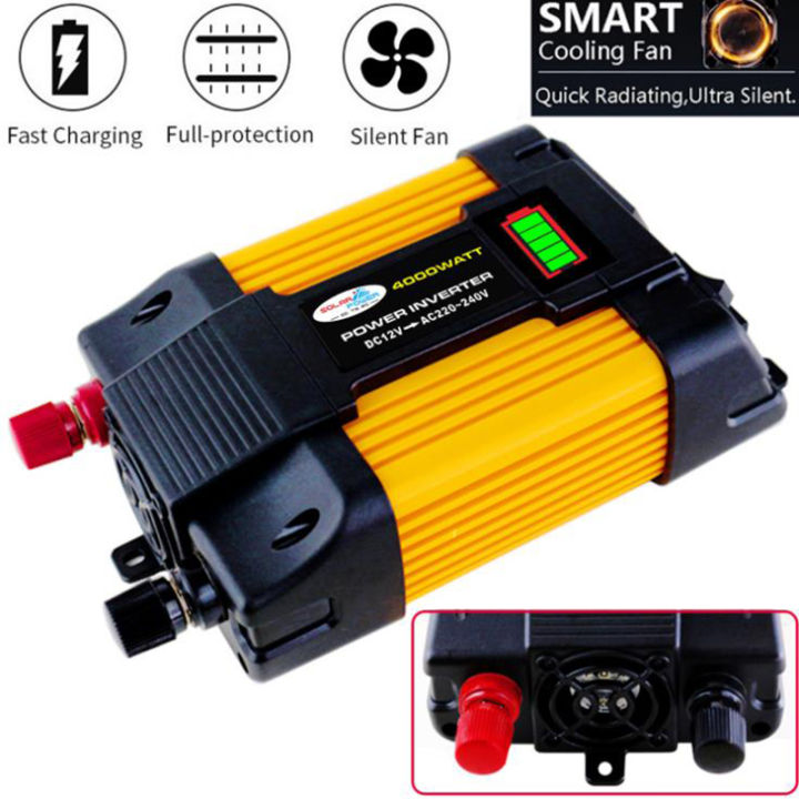 อินเวอร์เตอร์ไฟฟ้าอัจฉริยะ-12v-220v-6000w-เตอร์ไฟฟ้าพลังงานแสงอาทิตย์รถยนต์เรืออินเวอร์เตอร์แปลง-dc-12v-เป็น-ac-220v-portable-smart-power-inverte