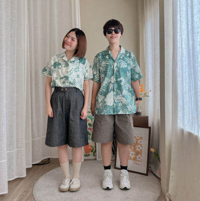 katji / พร้อมส่ง Unisex Hawaii Shirt เสื้อปกฮาวาย