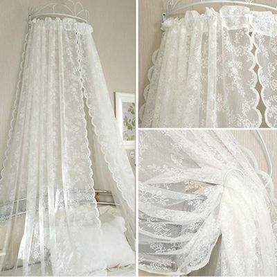 【WF】√Door Window Sheer Curtain warp double lace curtain Bedroom decoration