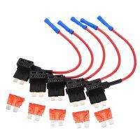 5pcs/set 12V/24V Car Fuse Holder Add-a-circuit TAP Adapter with 10A Micro Mini Standard ATO Blade Fuse