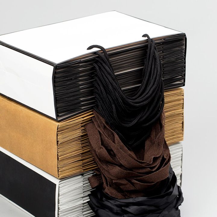 10pcs-large-white-kraft-paper-packaging-bag-garment-gift-paper-bag-with-handles-small-black-paper-shopping-bag-tapestries-hangings