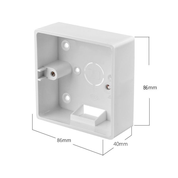 avoir-86-type-mounting-junction-box-surface-wall-stash-switch-socket-case-plastic-external-installation-outlet-box-white-black-power-points-switches