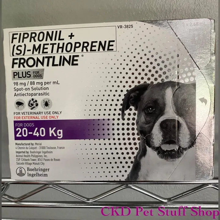 FRONTLINE Plus for dogs (2040kg) x 1 Applicator Lazada PH