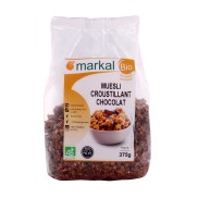 HCMNgũ cốc muesli giòn sô cô la hữu cơ Markal 375g