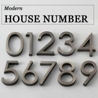 【LZ】✁⊙▨  0-9 60mm  house number Apartment plastic door plate home door number mark mailbox street number address number for house