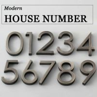 【LZ】﹊  60mm Self Adhesive House Number Sticker For Apartment Plastic Doorplate Home Door Plaque Numbers Signs Mailbox Street Numbers